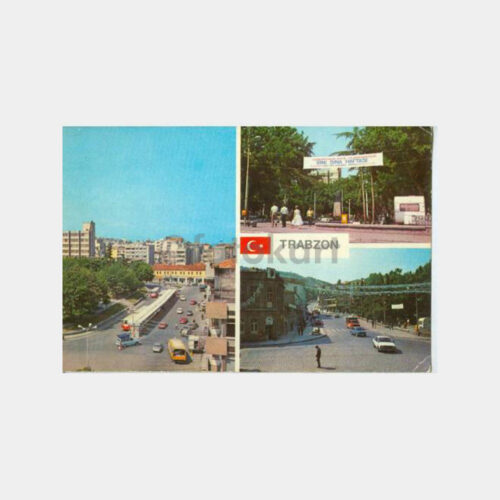 1970 Trabzon 3 Değişik Görünüş Kartpostal