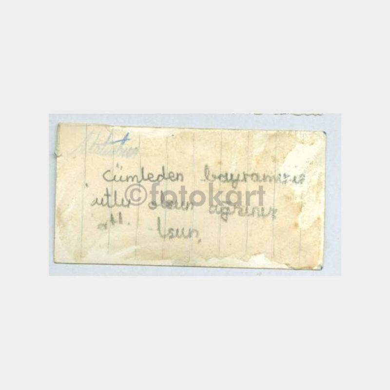 1940 Trabzon Atatürk Heykeli Tebrik Fotoğraf - Görsel 2
