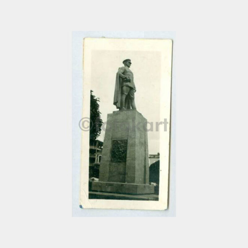 1940 Trabzon Atatürk Heykeli Tebrik Fotoğraf