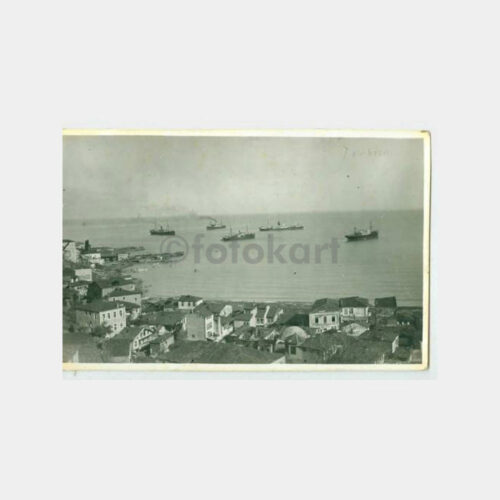 1940 Trabzon Genel Görünüş Kartpostal