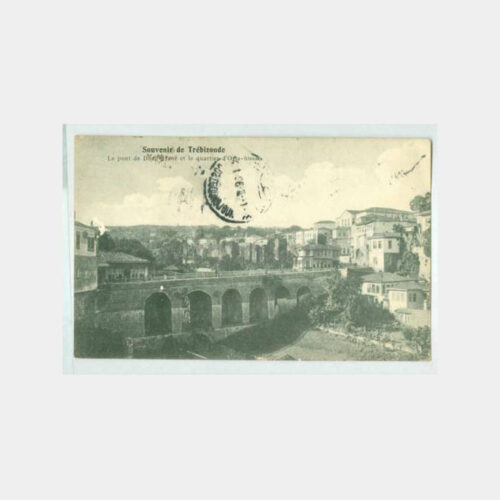1901 Trabzon Ortahisar Köprüsü Tarihi Kartpostal