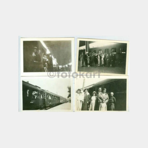 1933 Tren Yolculuğu Garda Görünüş 4 Adet Fotoğraf