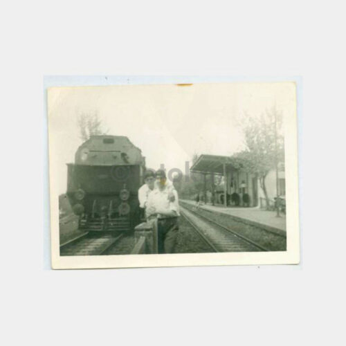 1950 Tren İstasyonu Lokomotif Fotoğraf