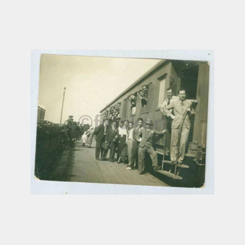 1934 Tren Vagonunda Yolcular  Fotoğraf