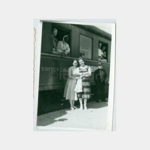 1950 Avrupa Ekspresi Tren Vagon Grup Fotoğraf