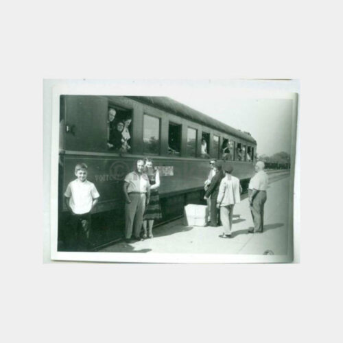 1950 Avrupa Ekspresi Tren Vagon Grup Fotoğraf