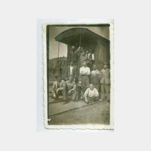 1938 Bursa Mudanya Tren Vagonunda Grup Fotoğraf