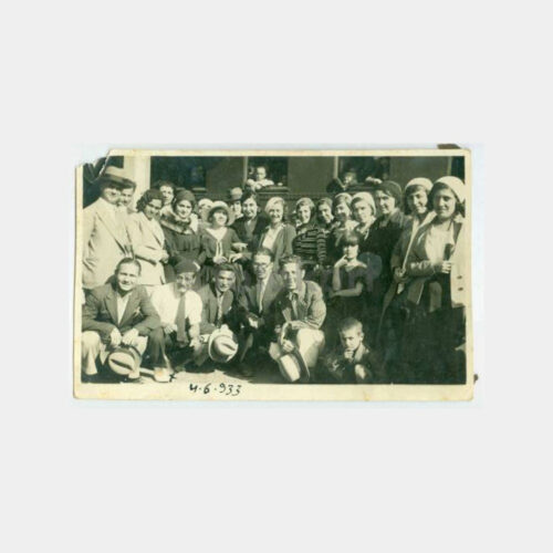 1934 Tren Garı Uğurlama Grubu Görünüş Fotoğraf