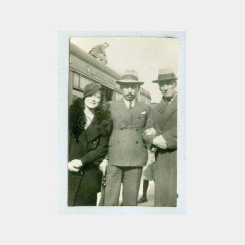 1930 Yataklı Vagonlar Tren Önü Aile Fotoğraf