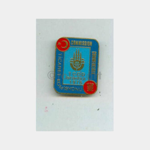 1976 TCDD İstanbul Ticaret Kom. Tren Konulu Rozet