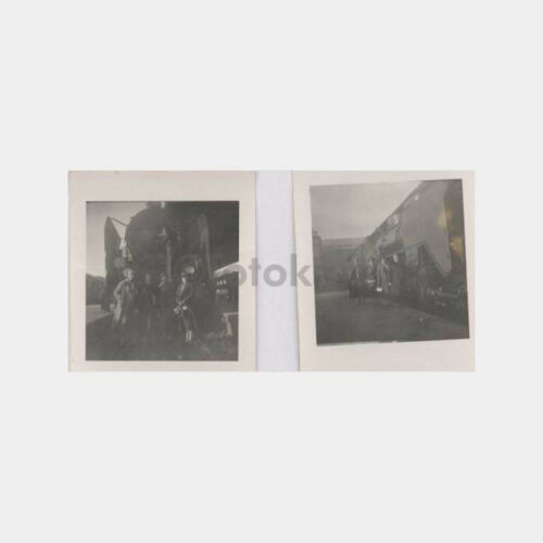 Tren ve Lokomotiv Konulu 4 Adet Fotoğraf