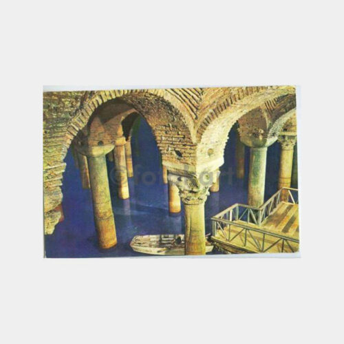 1970 İstanbul Yerebatan Sarayı Görünüş Kartpostal