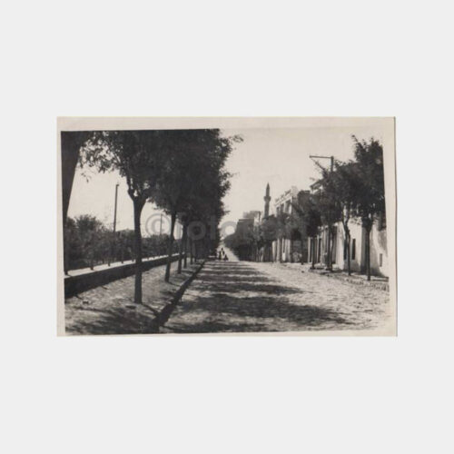 1940 Anadolu Kasaba Yolu Görünüş Kartpostal