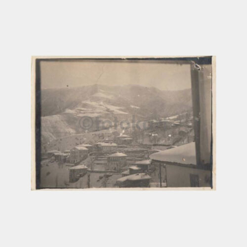 1940 Anadolu Şehir Kış Manzarası Görünüş Fotoğraf