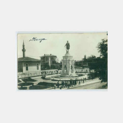 1933 Konya Ata Heykeli Görünüş Kartpostal