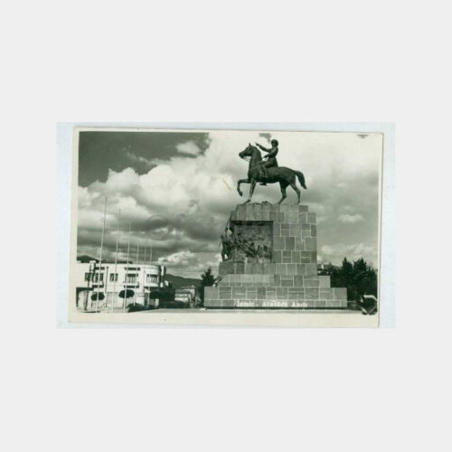 1933 İzmir Atatürk Heykeli Görünüş Kartpostal