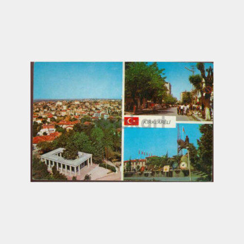 1975 Kırklareli Ata Heykel Görünüş Kartpostal