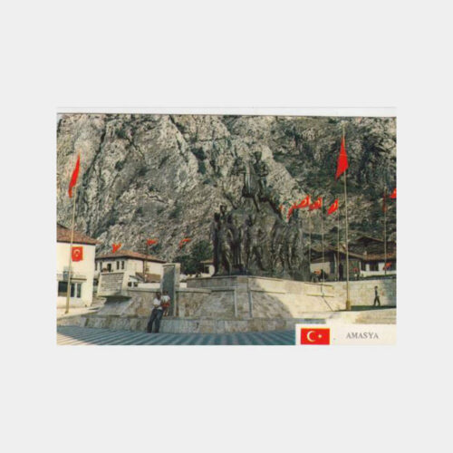 1983 Amasya Atatürk Heykel Görünüş Kartpostal