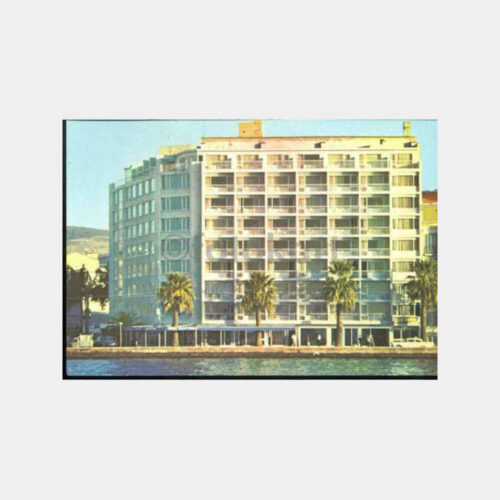 1970 İzmir Palas Hotel Görünüş Kartpostal