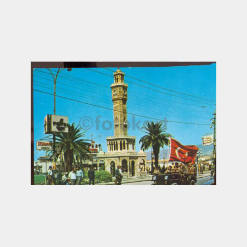 1970 İzmir Konak - Tören Görünüş Kartpostal