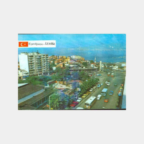 1968 İzmir Eşrefpaşa Görünüş Kartpostal