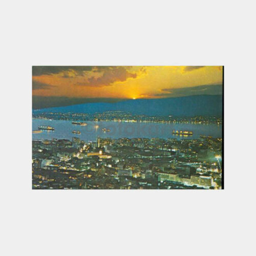 1977 İzmir Körfez Genel Görünüş Kartpostal