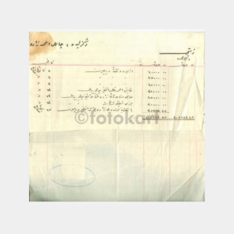 1923 İzmir - Moralızade Abdi Ticaret Bilançosu - Görsel 2