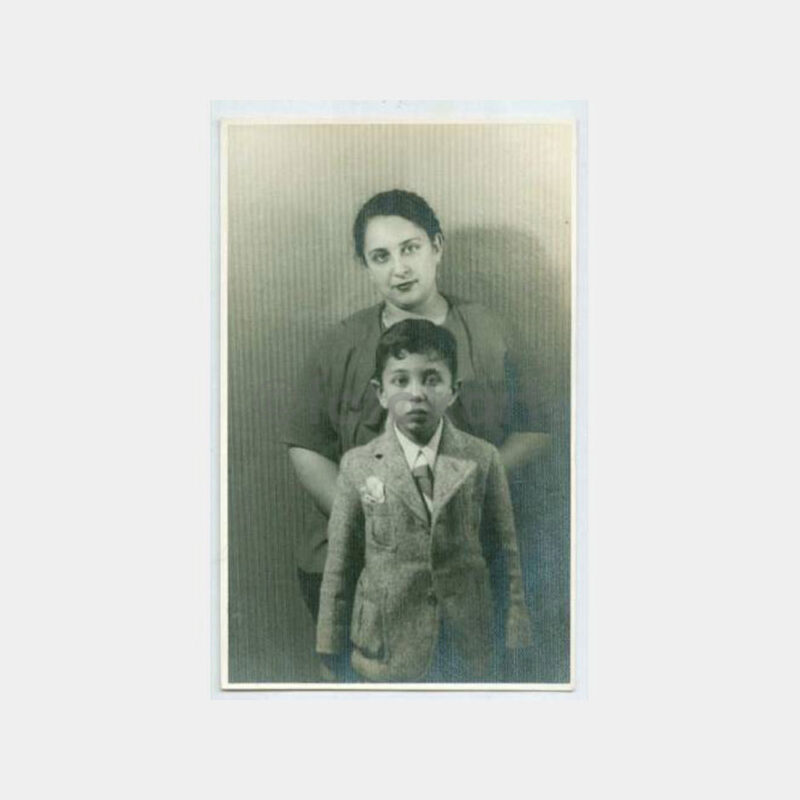 1939 İzmir Karşıyaka - Anne Çocuk Fotoğraf