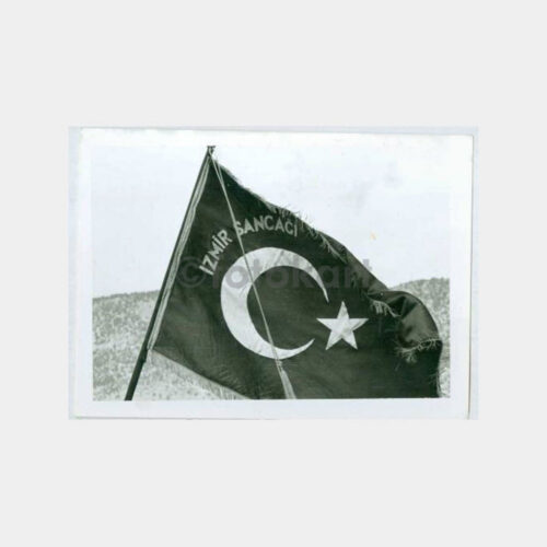 1950 İzmir Sancak Bayrak Konulu 2 Adet Fotoğraf