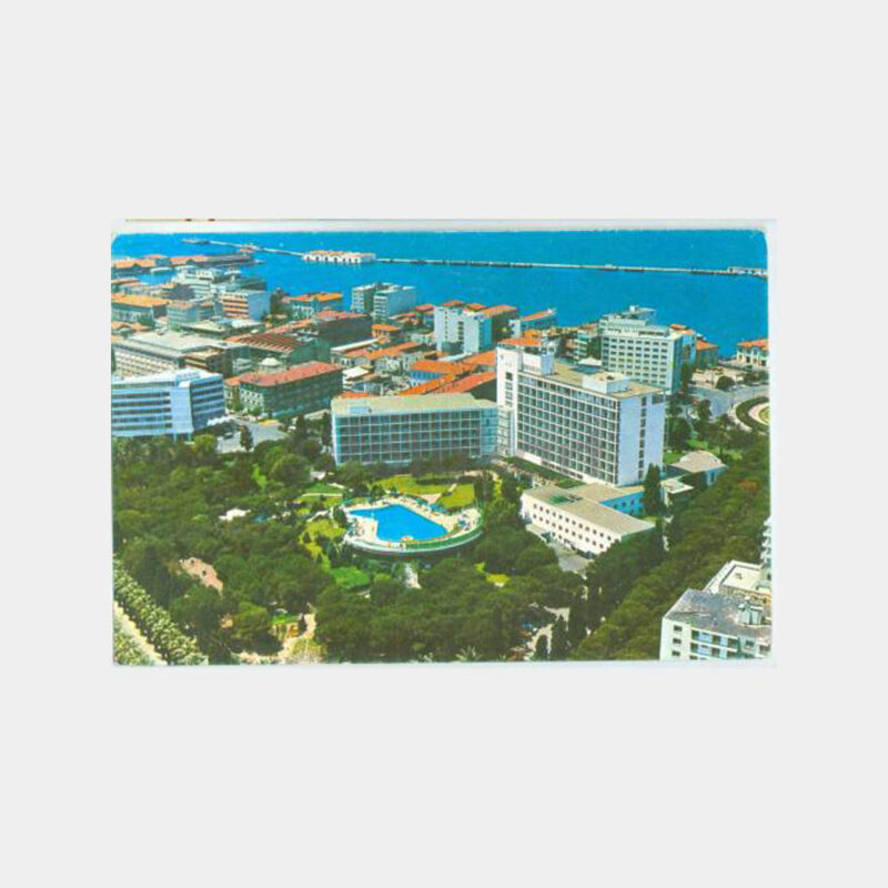 1968 İzmir Büyük Efes Oteli Görünüş Kartpostal
