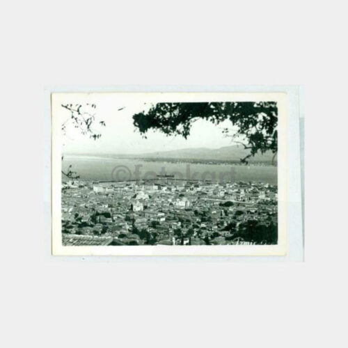 1938 İzmir Genel Görünüş Tebrik Fotoğraf