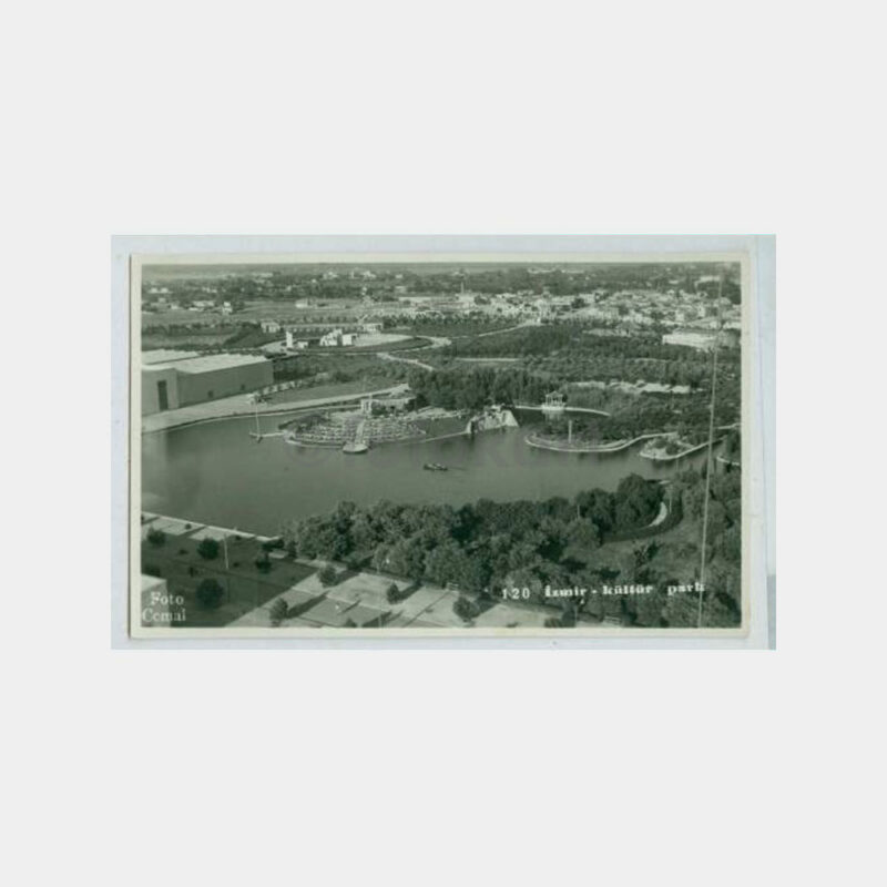 1940 İzmir Fuarı Görünüş Kartpostal