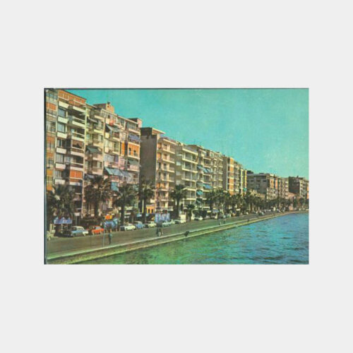 1975 İzmir Kordon Boyu Görünüş Kartpostal