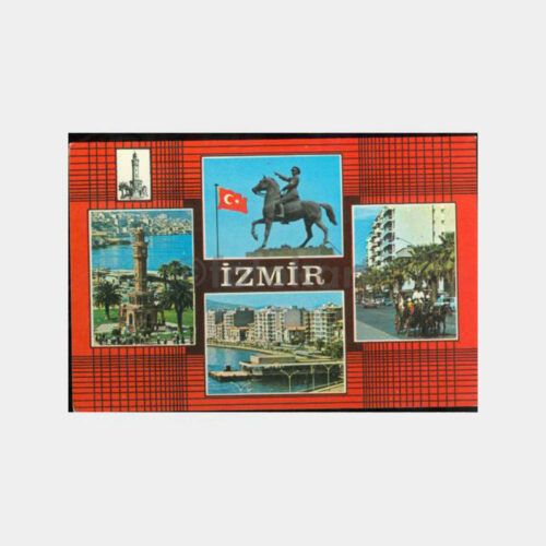 1980 İzmir 4 Görünüş Kartpostal