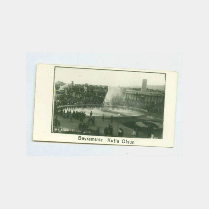 1940 İzmir Kültürpark Fuar Tebrik Fotoğraf