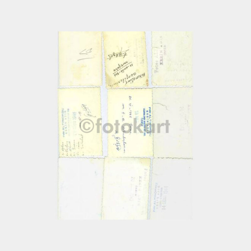 1946-47 İzmir Kız Lisesi 16 Adet Albüm Fotoğrafı - Görsel 3