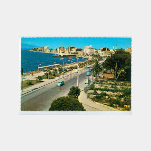 1970 İzmir Karşıyaka Görünüş Kartpostal