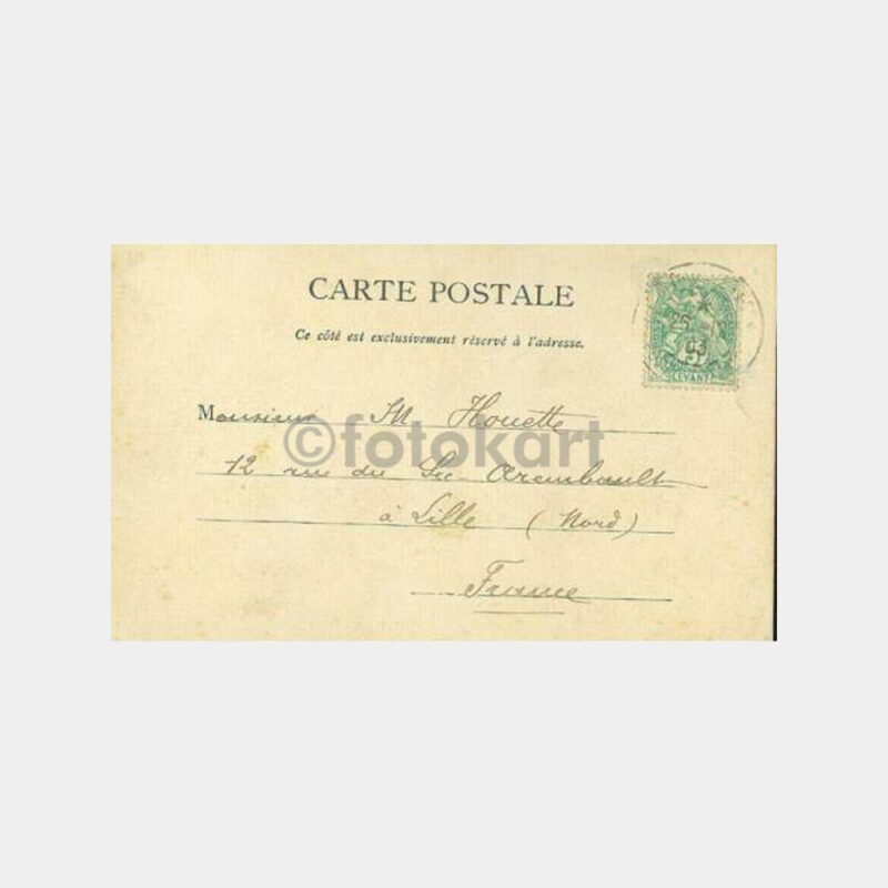1904 Moda Genel Görünüş Damgalı Nadir Kartpostal - Görsel 2