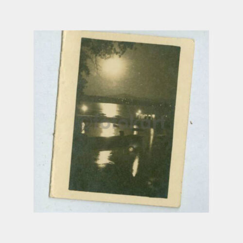 1940 Moda İskelesi Gece Görünüş Tebrik Fotoğraf