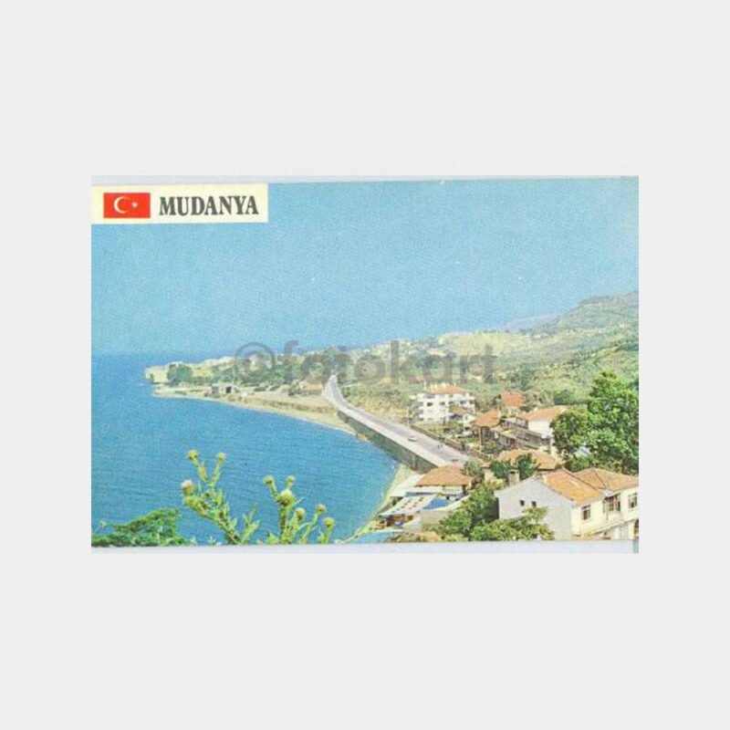 1978 Mudanya Sahili Görünüş Kartpostal