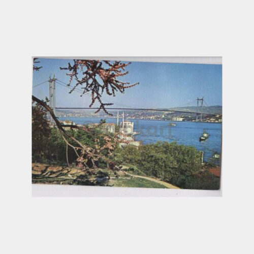 Ortaköy Boğaz Köprüsü İnşaat Görünüş Kartpostal