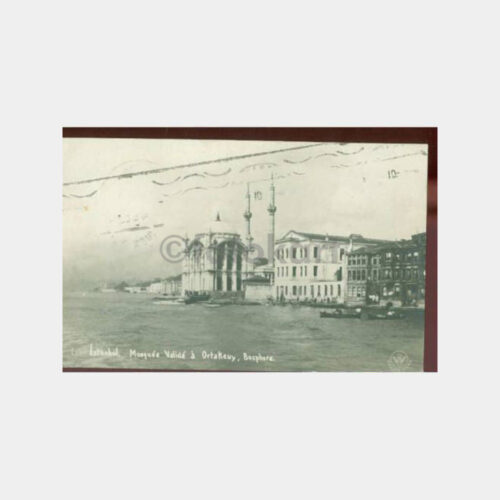 1932 Ortaköy Valide Camii Damgalı Kartpostal