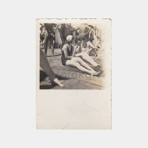1940 Plaj Konulu 2 Adet Albüm Fotoğraf