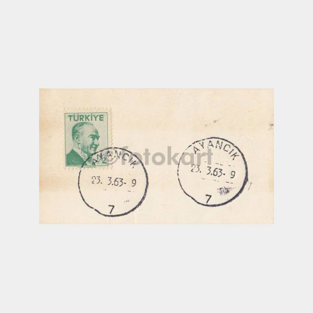 1963 Sinop Ayancık - TC Fragman Posta Damgası