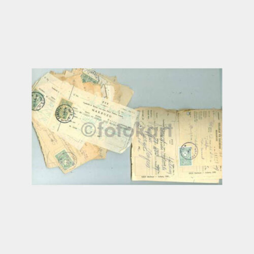 1960 PTT -Damga Pullu- 63 Adet Alındı Makbuzu