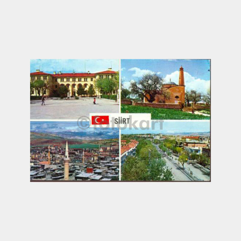 1968 Siirt 4 Görünüş Kartpostal