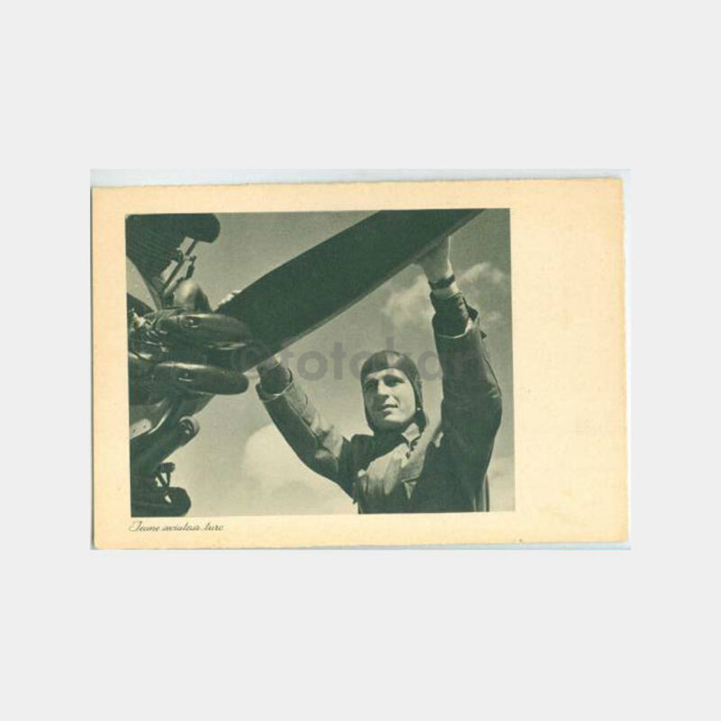 1940 Türk Uçak Pilotları Kartpostal