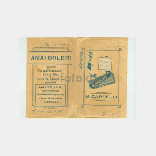 1934 Cappelli - Fotoğraf Saklama Zarfı