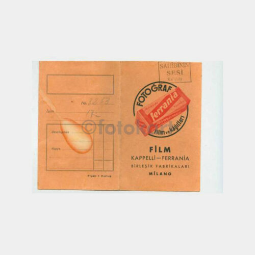 1932 Ferrania Milano - Foto Saklama Zarfı