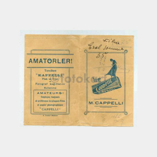 1939 M. Cappelli - Foto Saklama Zarfı